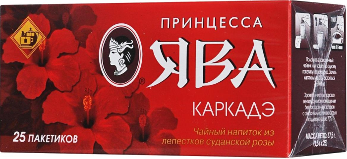Чай 25 пакетиков, "Принцесса Ява" Каркаде купить в интернет-магазине ...